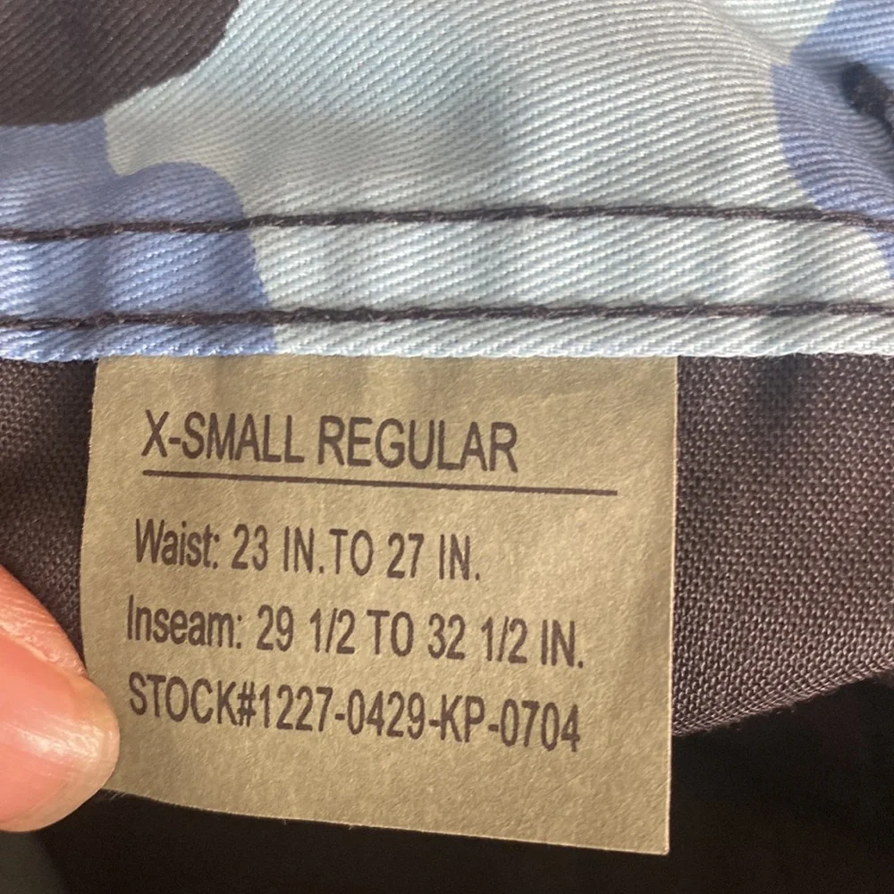 Rothco Military Sky Blue Camo High Rise Adjustable Waist Cargo Jogger Sweatpants - Picture 12 of 14